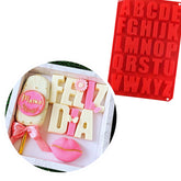 Molde Silicona Alfabeto Choco Mensaje Clásico